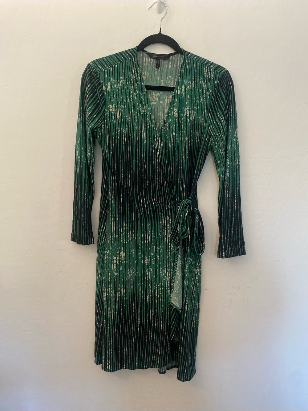 BCBGMaxAzria Emerald Green Wrap Dress